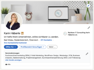 LinkedIn Profil Karin Häberle